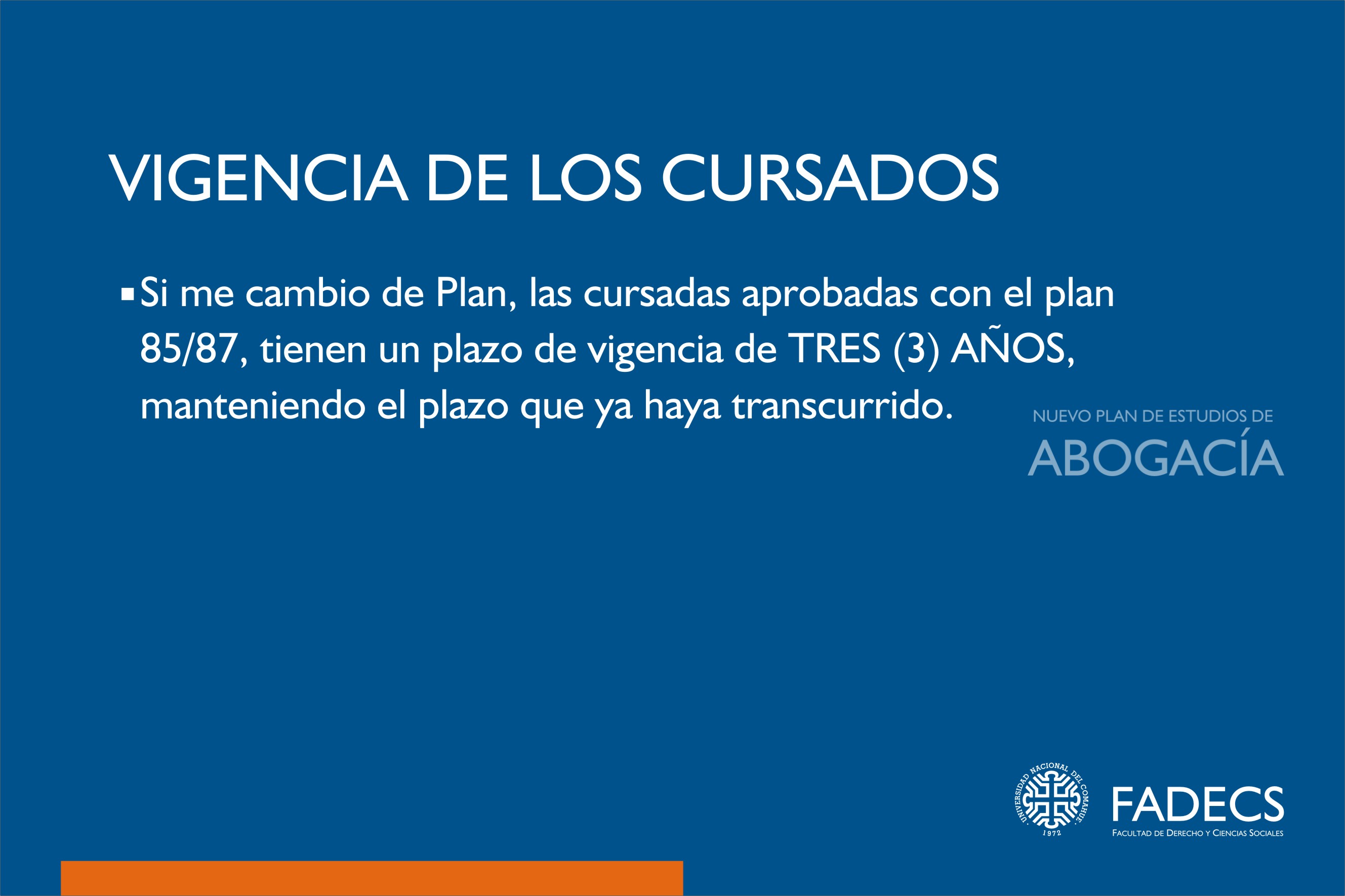 NUEVO PLAN DE ESTUDIOS DE ABOGACÍA